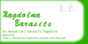 magdolna barasits business card